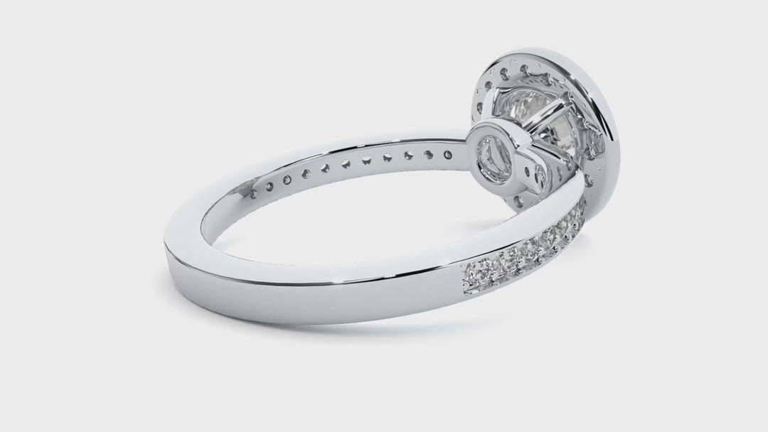 ASA Evangeline Diamond Halo Ring