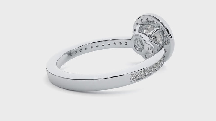 ASA Evangeline Diamond Halo Ring