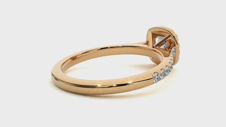 ASA Hermione Diamond Halo Ring