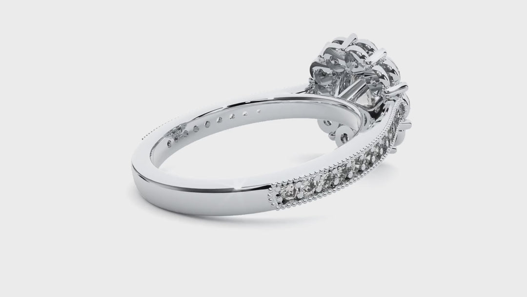 ASA Emmanuella Diamond Halo Ring