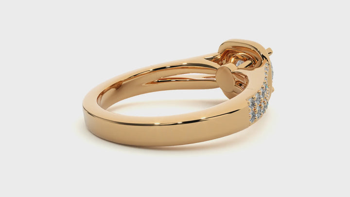 ASA Clementine Diamond Halo Ring