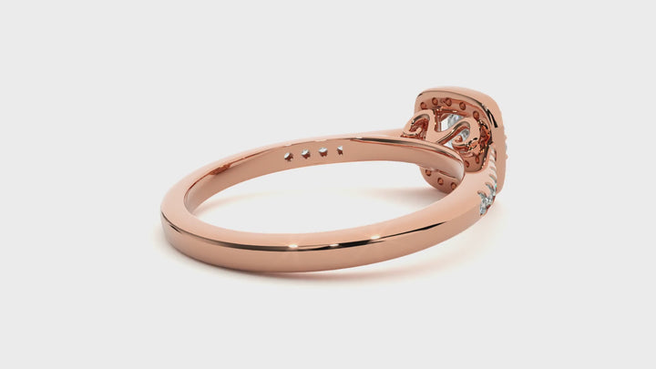 ASA Mallory Diamond Halo Ring