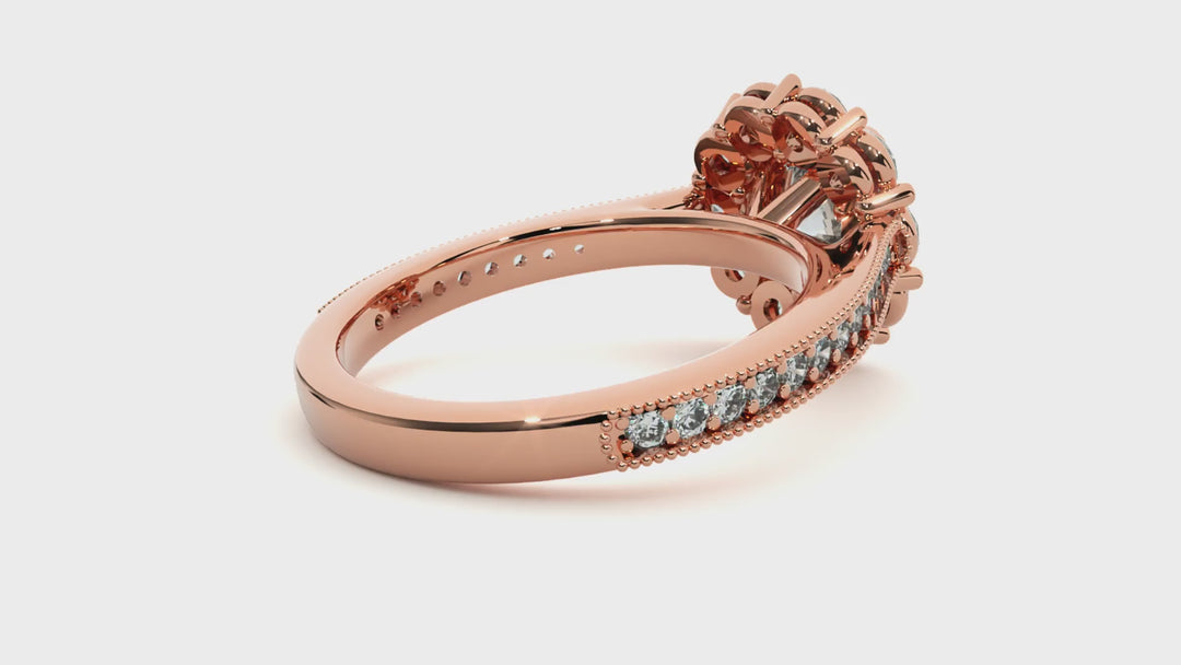 ASA Emmanuella Diamond Halo Ring