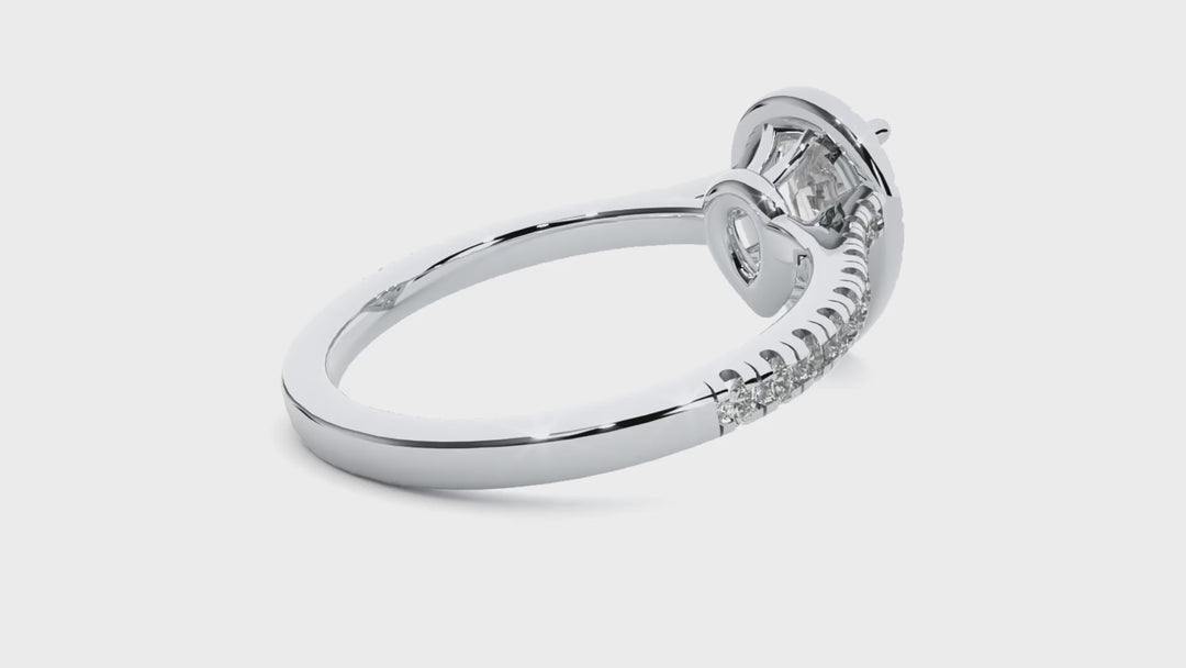 ASA Christiana Diamond Halo Ring