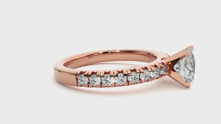 ASA  Zavian Diamond Solitaire Ring