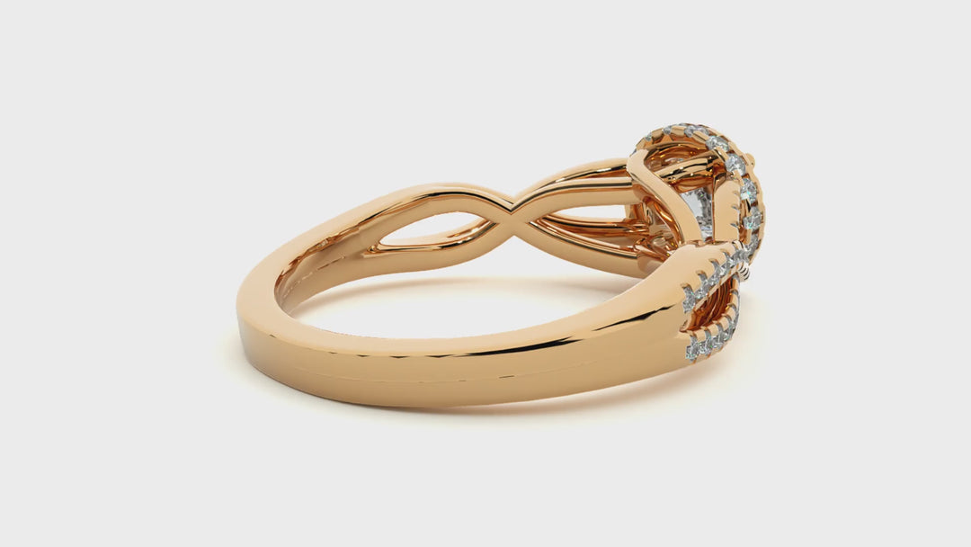 ASA Florence Diamond Halo Ring