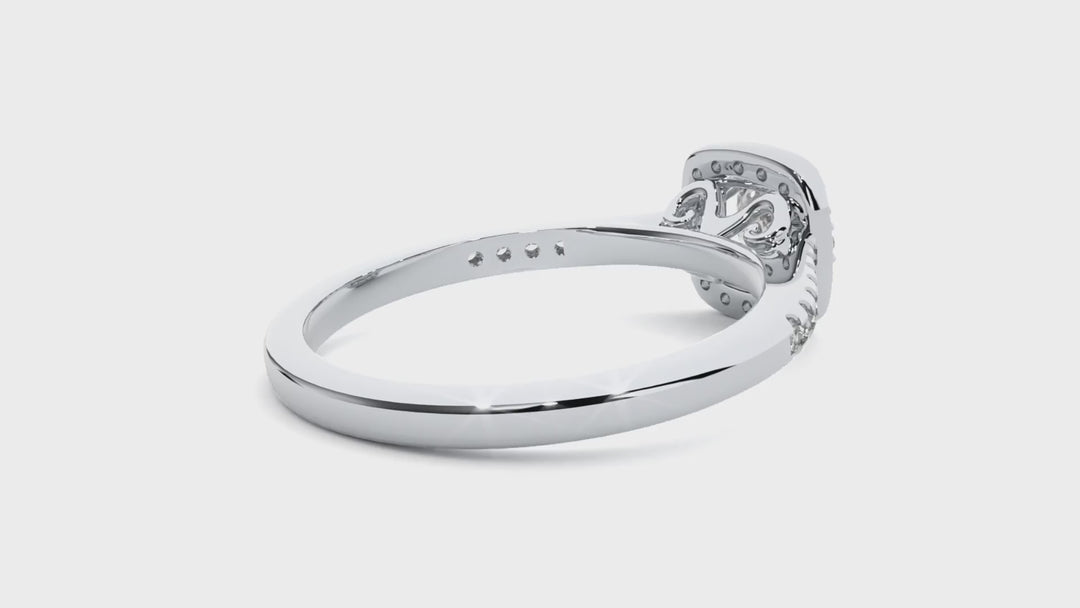 ASA Mallory Diamond Halo Ring