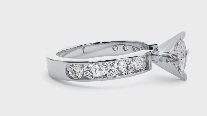 ASA  Iris Diamond Solitaire Ring