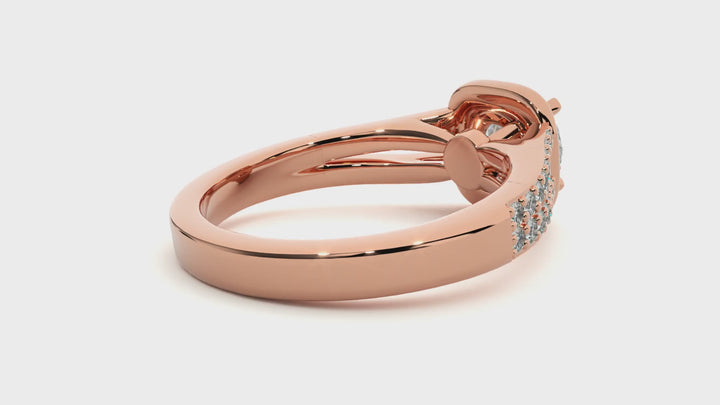 ASA Clementine Diamond Halo Ring