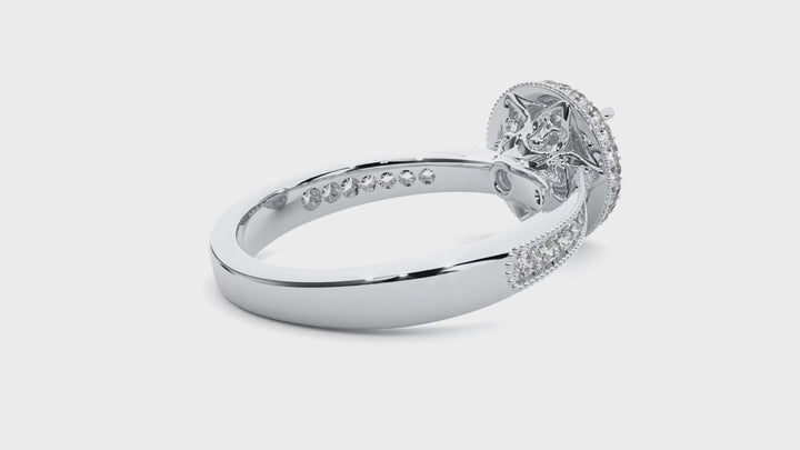 ASA Delilah Diamond Halo Ring